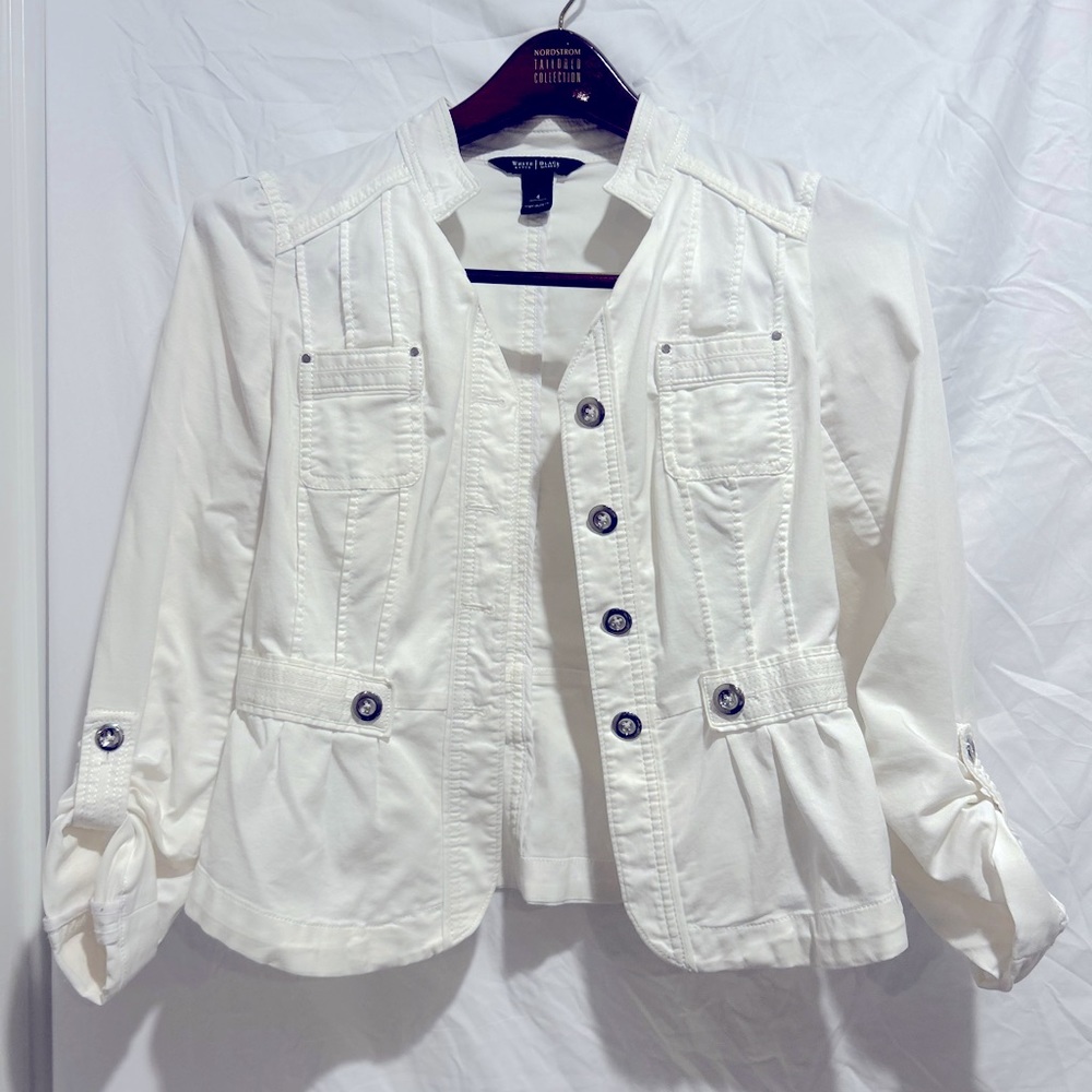 WHBM white jacket